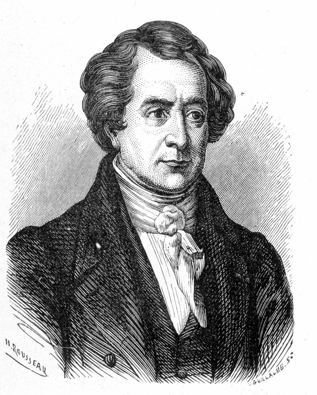 Retrato de François Arago (1786 - 1853) - en “Album of Science; illustrious scholars; Great discoveries” 1896. de French School