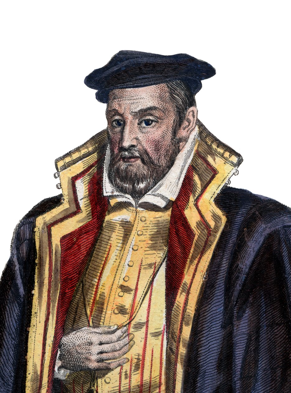 Retrato de Gaspard II de Coligny (1519-1572), Señor de Châtillon, noble y almirante francés de French School