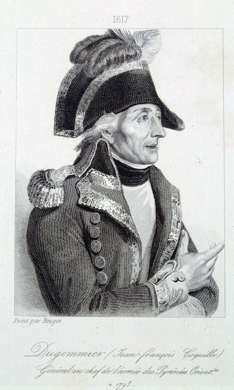 Retrato del General Dugommier (1738-1794) comandante de la guardia nacional de Martinica en 1790 de French School