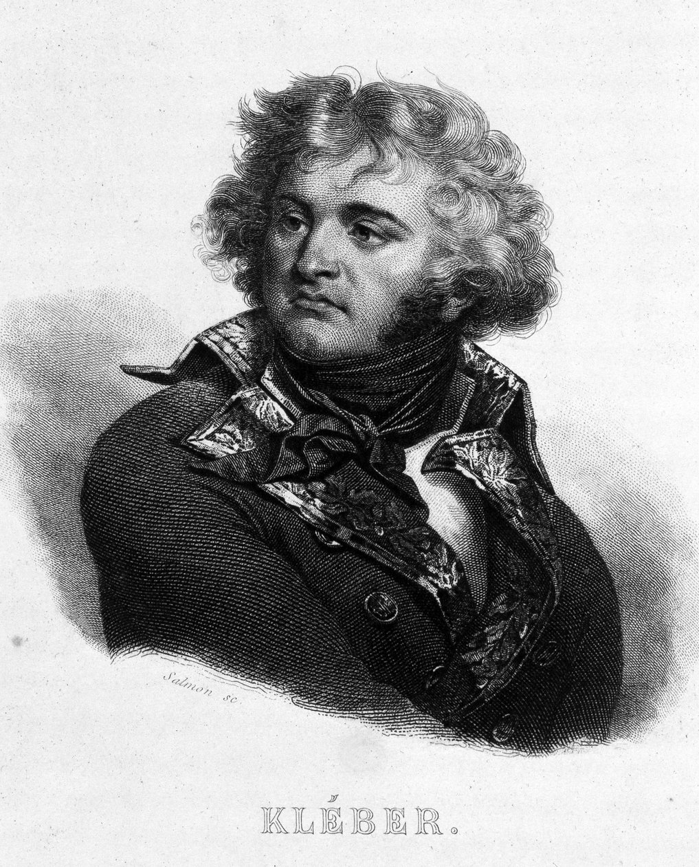 Retrato del General Jean Baptiste Kléber (1753 - 1800) - en “Revolución francesa” de Thiers de French School