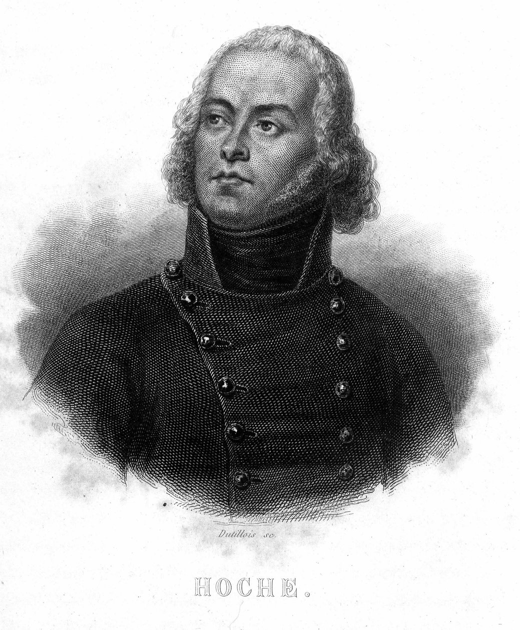 Retrato del General Lazare Louis Hoche (1768 - 1797) - en “Revolución francesa” de Thiers de French School
