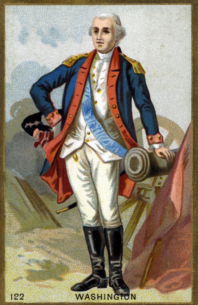 Retrato de George Washington (1732-1799) de French School