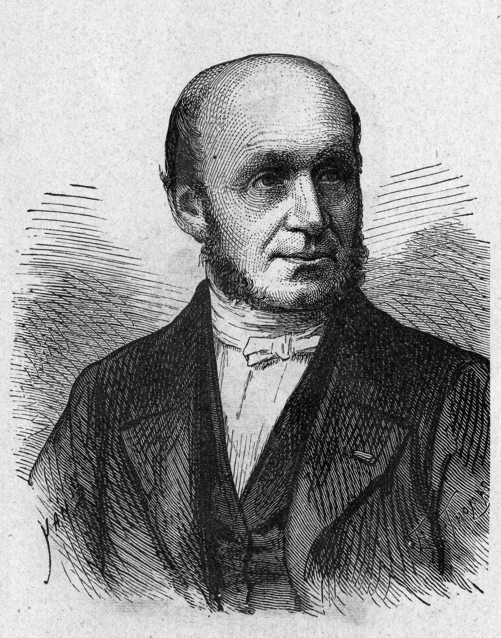 Retrato de Guillaume Benjamin Duchenne de Boulogne (1806 - 1875), médico francés - en 