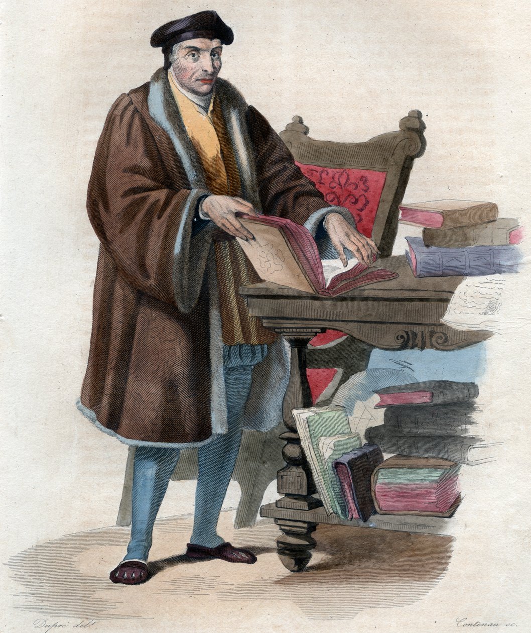 Retrato de Guillaume Budé (1467-1540), erudito francés de French School