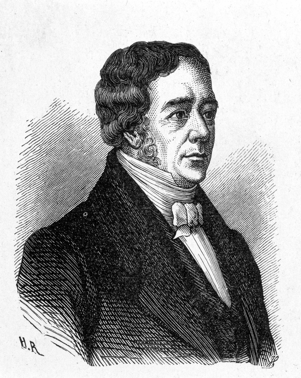 Retrato de Hans Christian Oerested (Oersted o Orsted) de French School