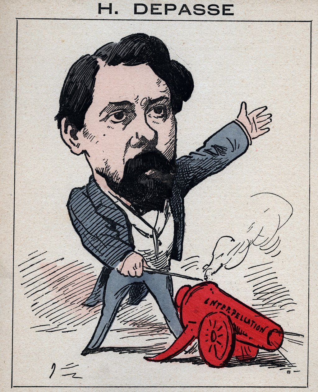 Retrato de Hector Depasse, político francés (en 