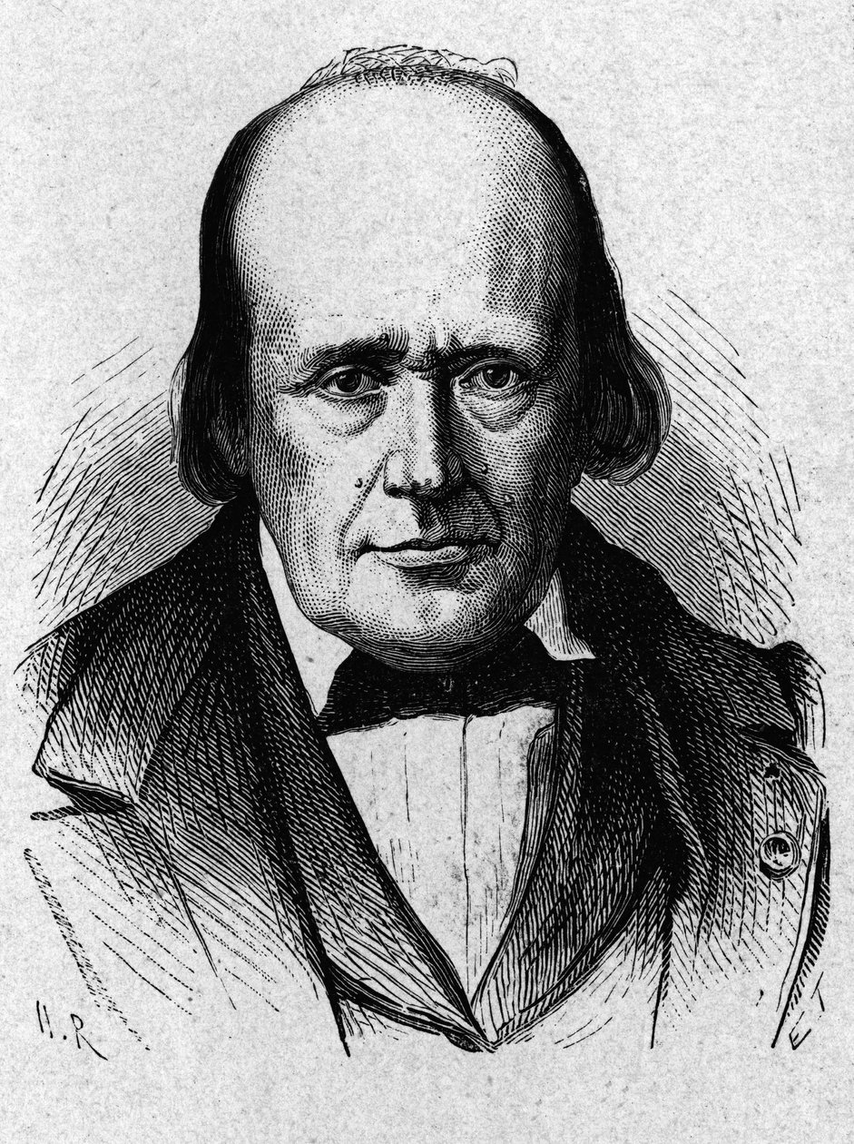 Retrato de Henri Milne - Edwards (1800 - 1885), fisiólogo francés - en "Álbum de la Ciencia; ilustres científicos; Grandes descubrimientos" 1896 de French School