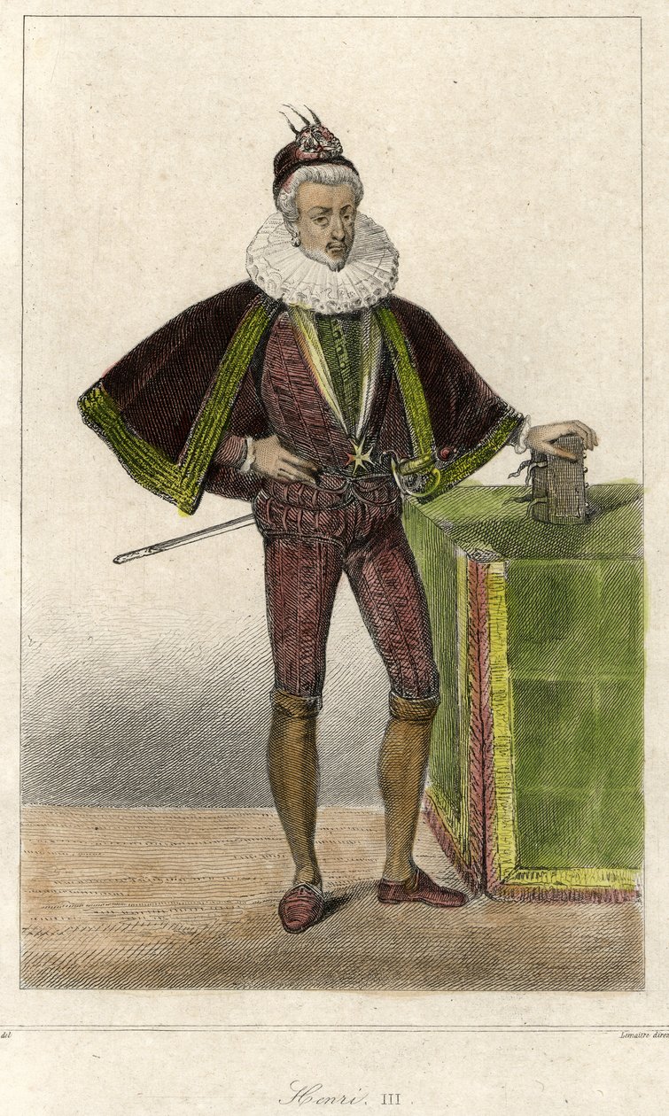 Retrato de Enrique III (1551 - 1589), Rey de Francia de French School