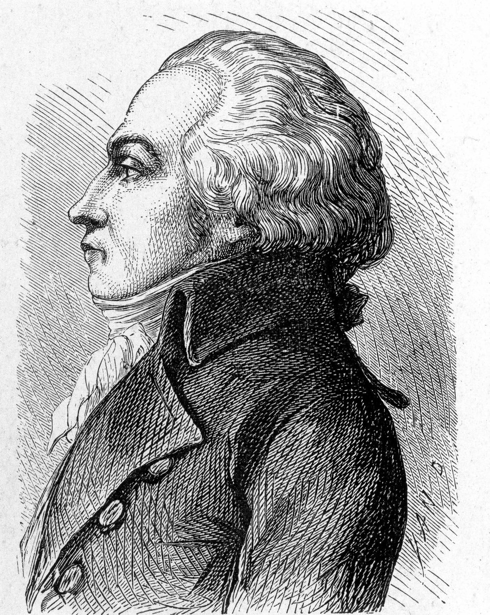 Retrato de Jacques Constantin Perier (1742 - 1818) - en "Álbum de Ciencia; científicos ilustres; Grandes descubrimientos" 1896 de French School