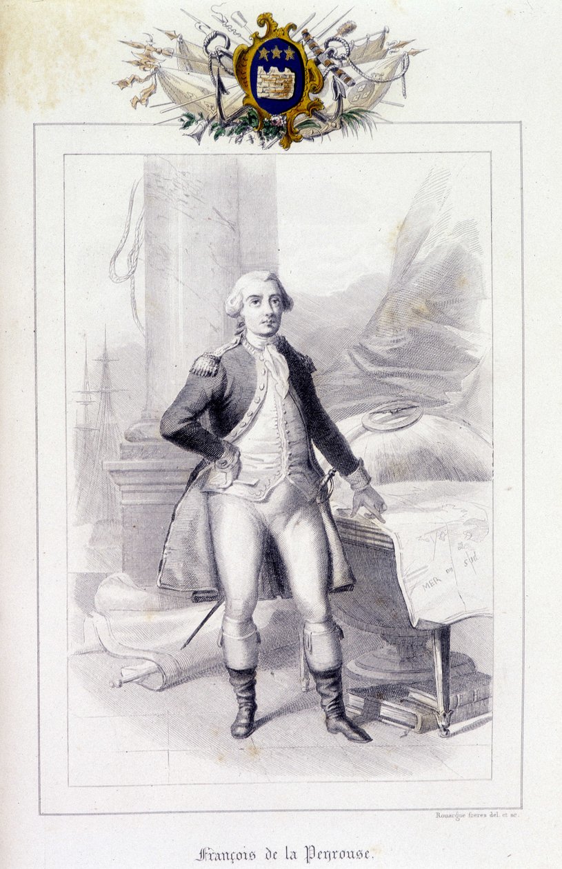 Retrato de Jean-Francois Galaup, Conde de La Perouse (Jean Francois Laperouse de French School