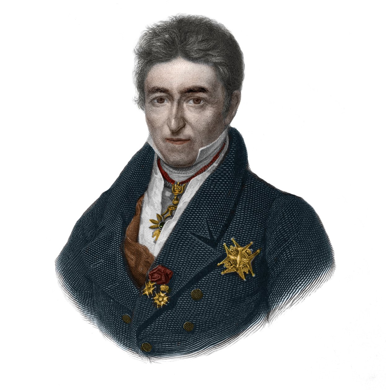 Retrato de Jean Baptiste, Conde de Villele, político francés (en 