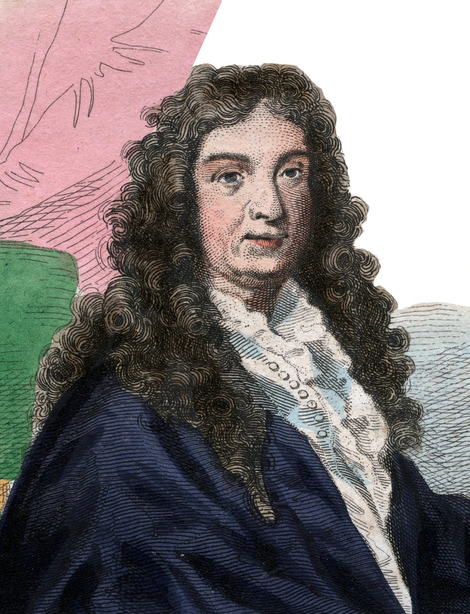 Retrato de Jean Baptiste Lully (1632-1687), compositor francés de French School