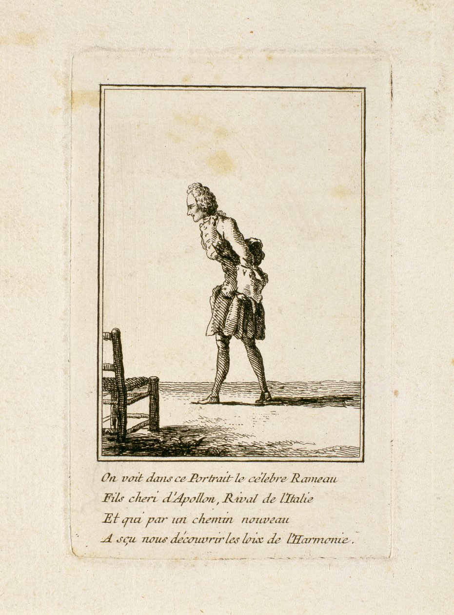 Retrato de Jean Philippe Rameau (1683-1764) de French School