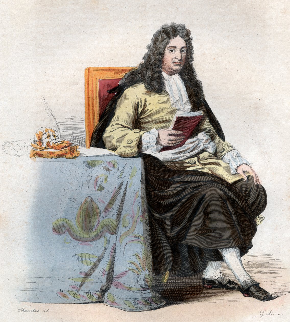 Retrato de Jean Racine (1639-1699), dramaturgo francés de French School