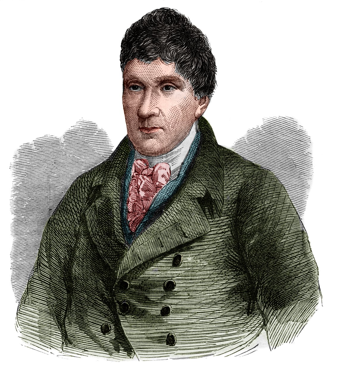 Retrato de John Rennie (1761-1821), ingeniero civil escocés de French School