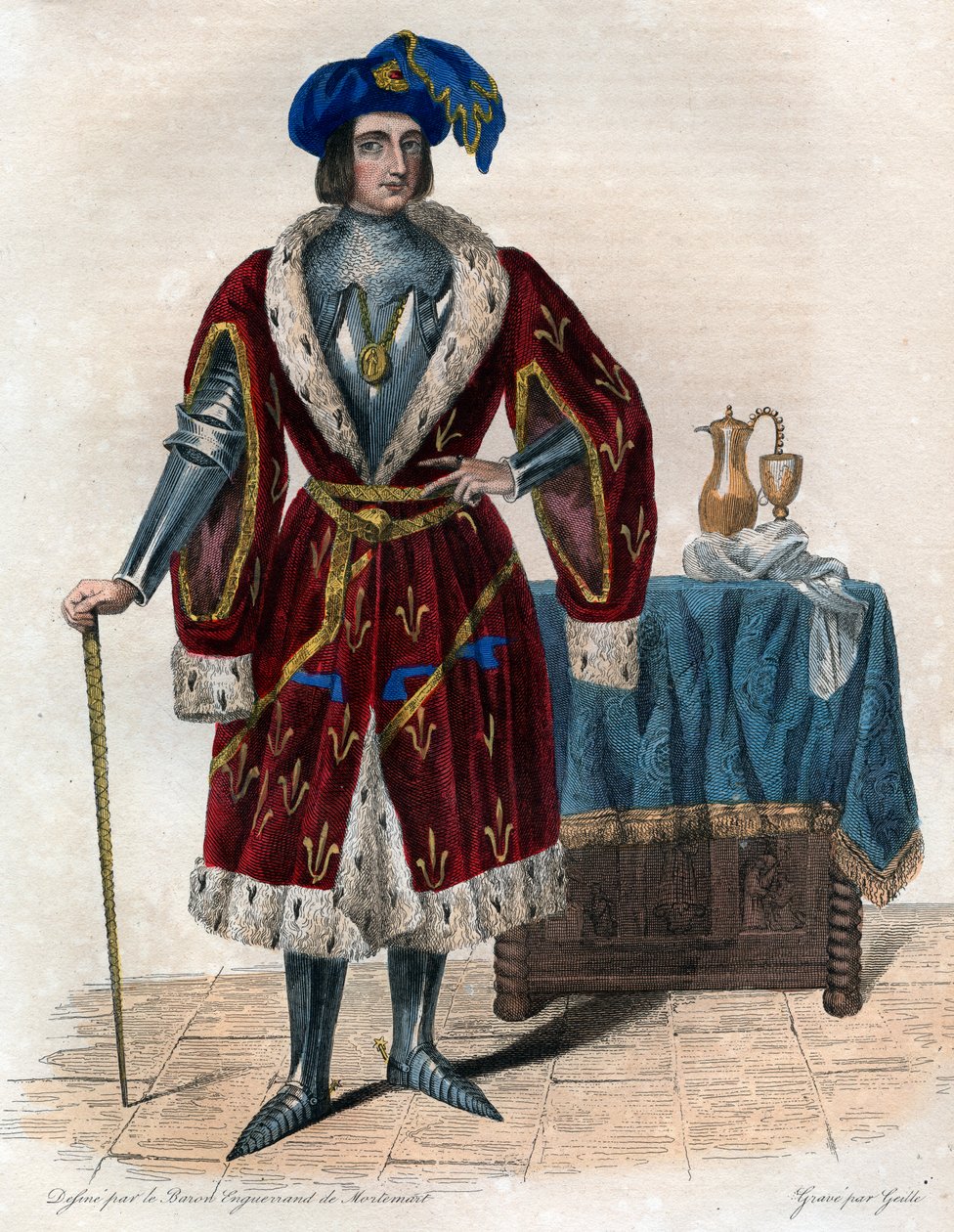 Retrato de Juan de Orleans, Conde de Dunois (1402-1468) de French School
