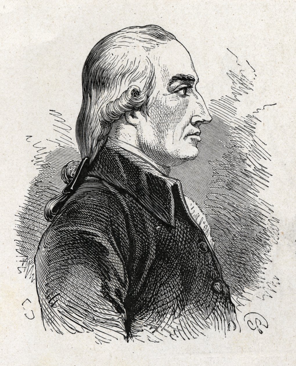 Retrato de Joseph Black (1761 - 1799), físico y químico británico (descubrimiento de la magnesia) - en 