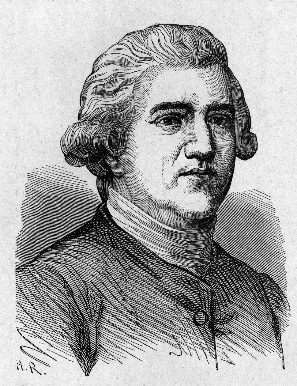Retrato de Josiah Wedgwood (1730 - 1795), artista e industrial británico - en “Álbum de Ciencia; eruditos ilustres; Grandes descubrimientos” 1896 de French School