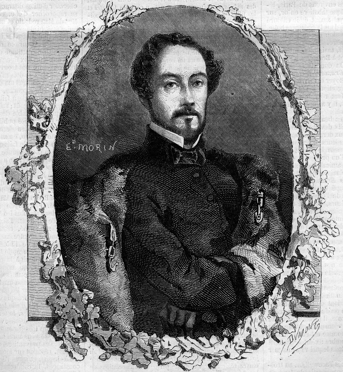 Retrato de Juan Prim y Prats, conde de Reus (1814-1870), general y político español. Grabado en “Le Monde Illustré” n°151 del 3 de mayo de 1860. de French School