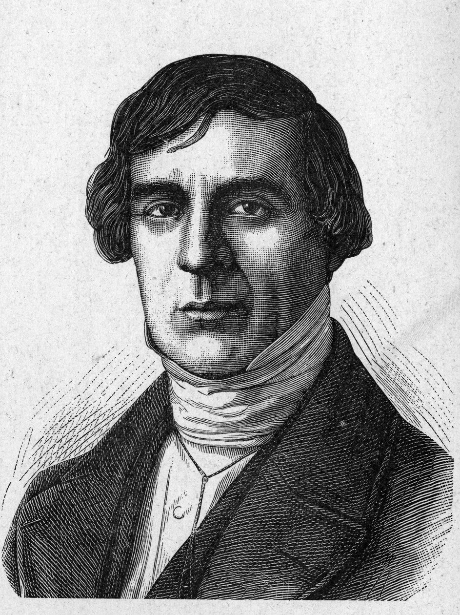 Retrato de Jules Barthelemy Saint-Hilaire (1805 - 1895), erudito y político francés - en 