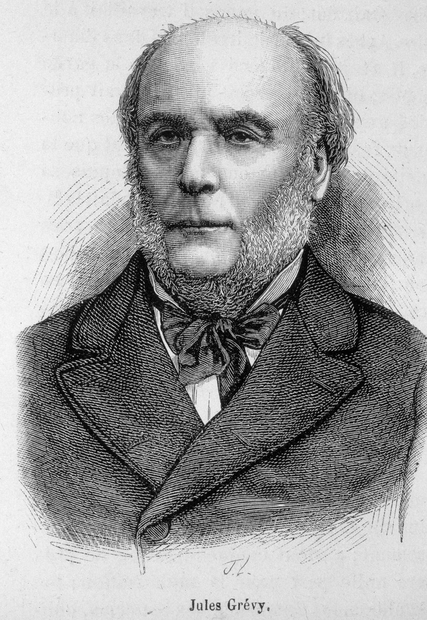 Retrato de Jules Grèvy (1807 - 1891), político francés - en 