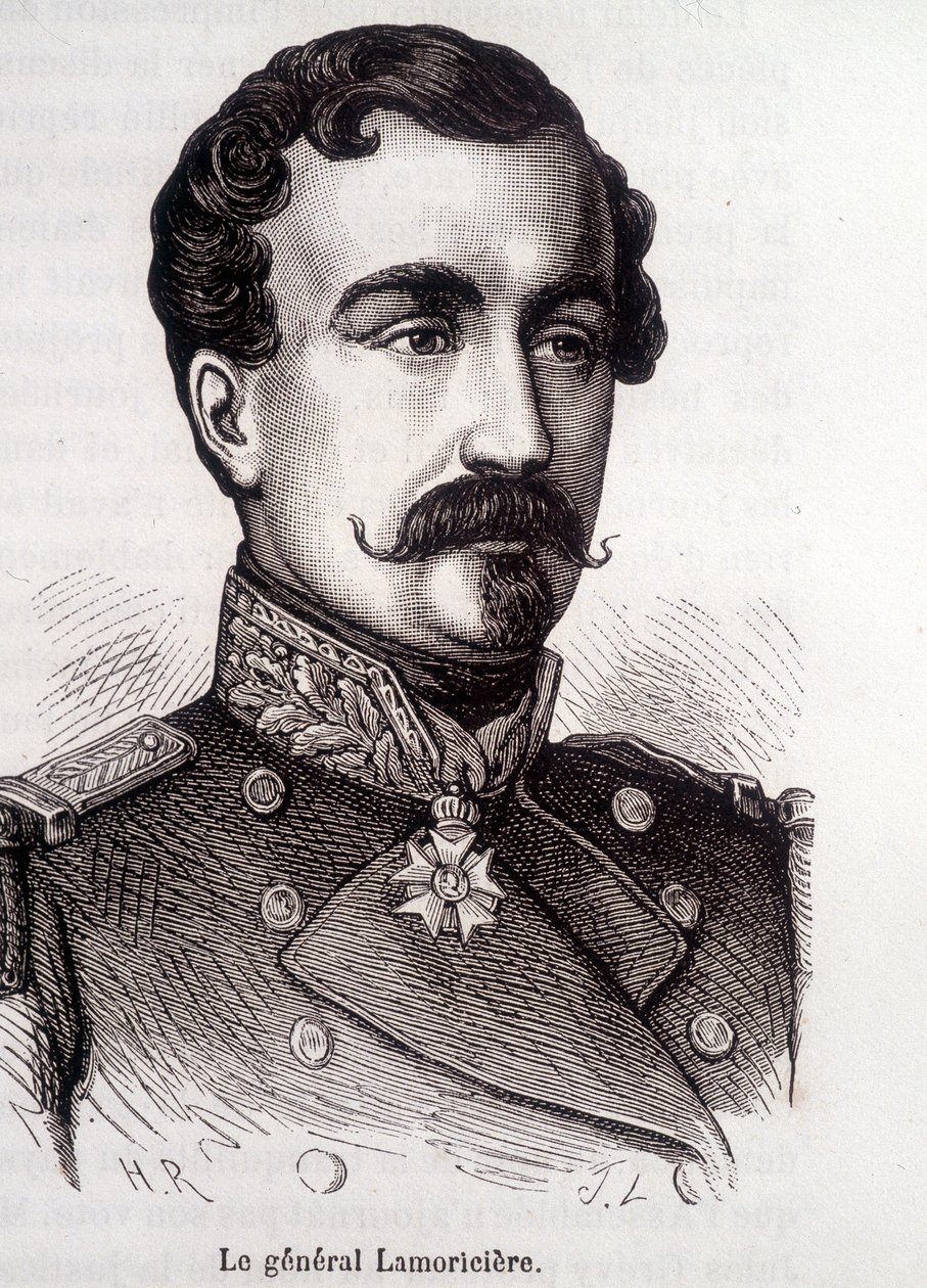 Retrato de Lamoricière, General y Político francés (1806 - 1865) de French School