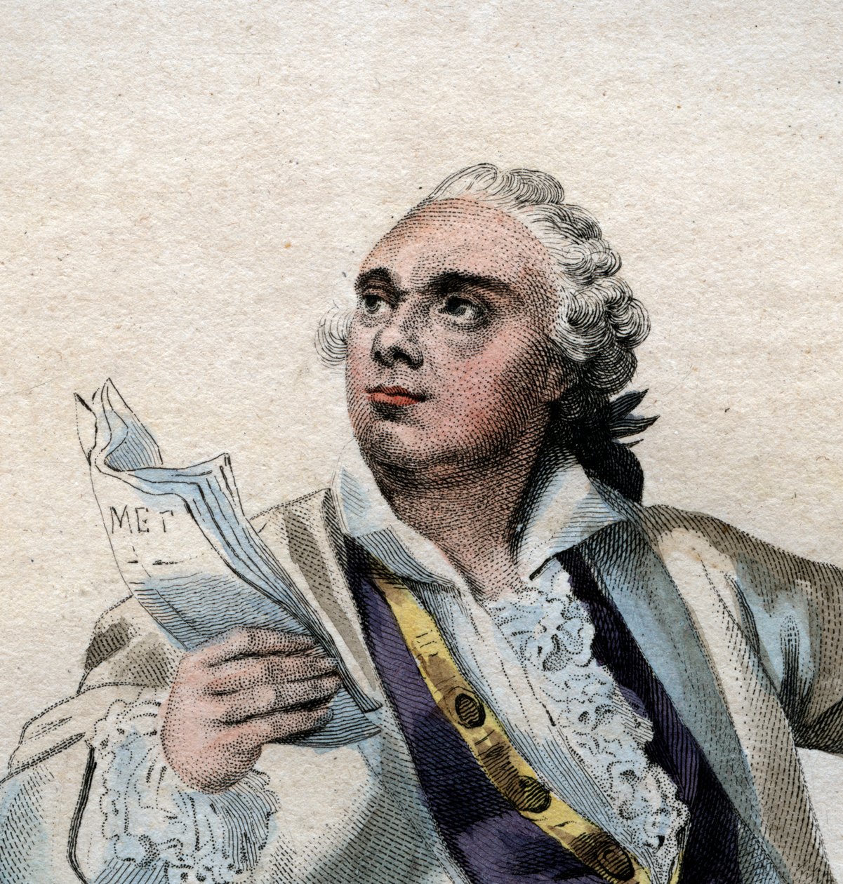 Retrato de Lekain (1729-1778), actor francés de French School