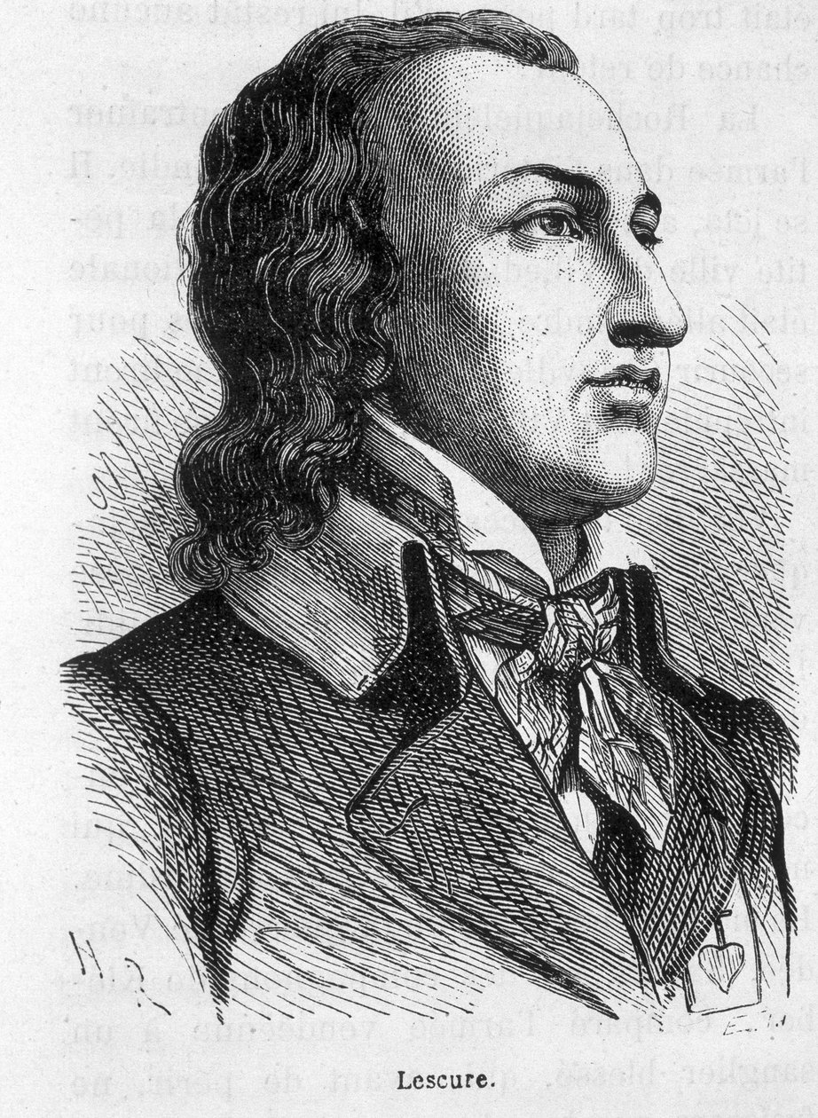 Retrato de Lescure, jefe de Vendée (1766 - 1793) - en "L