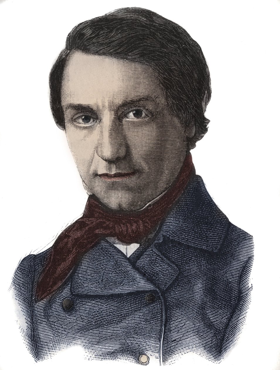 Retrato de Louis Blanc, político e historiador francés (1811 - 1882) de French School