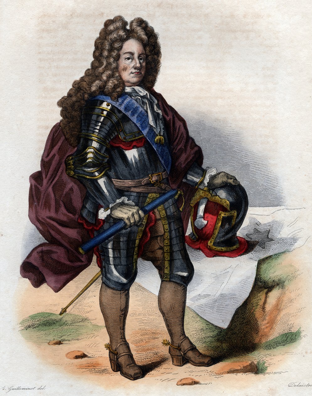 Retrato de Luis José de Borbón, Duque de Vendôme (1645-1712), comandante militar francés y Mariscal de Francia. de French School
