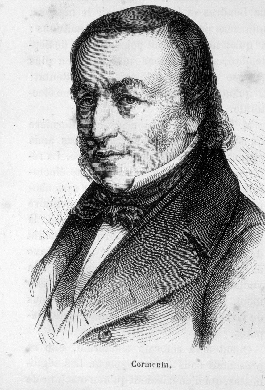 Retrato de Louis Marie de La Haye Vizconde de Cormenin de French School