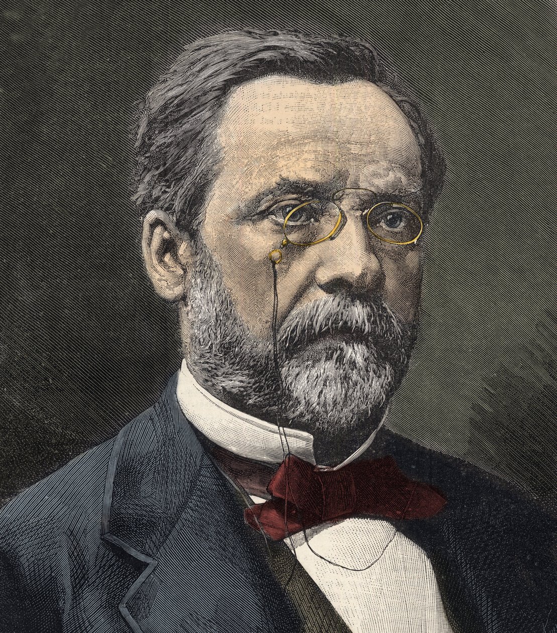 Retrato de Louis Pasteur (1822-1895), químico y microbiólogo inglés de French School