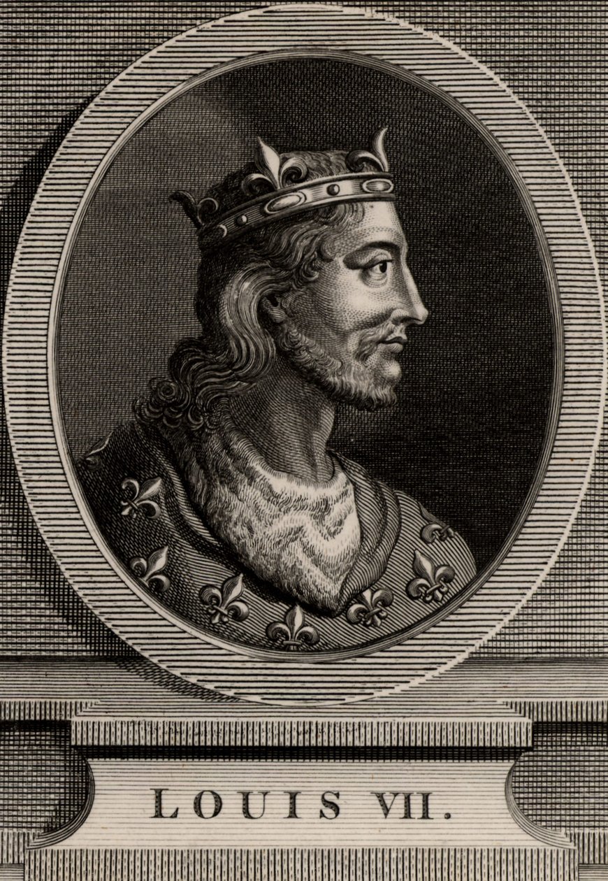 Retrato de Luis VII de French School