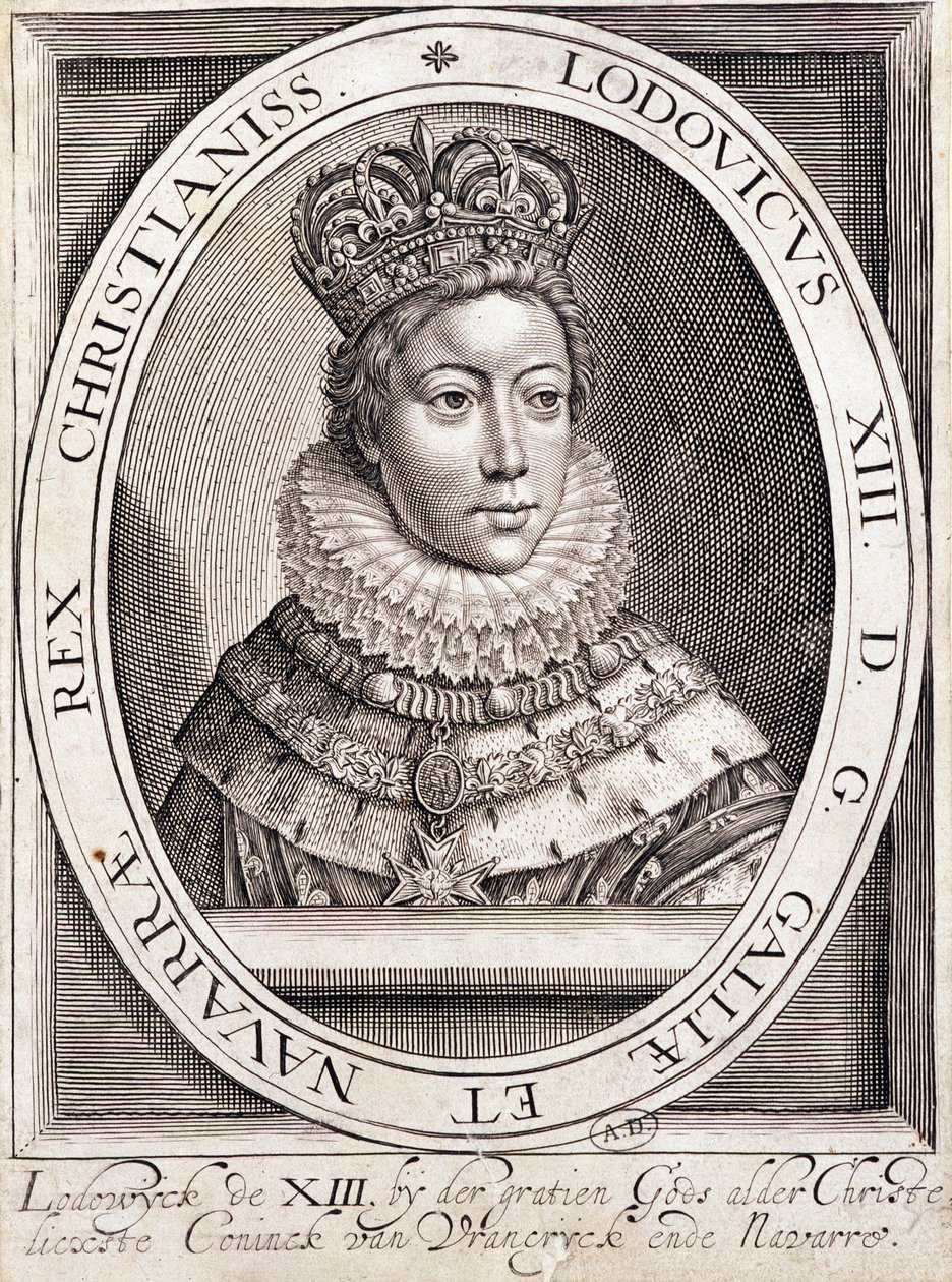 Retrato de Luis XIII, joven. de French School