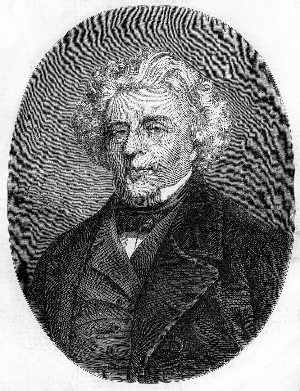 Retrato de Luigi Lablache (1794-1858), cantante de ópera francés de French School
