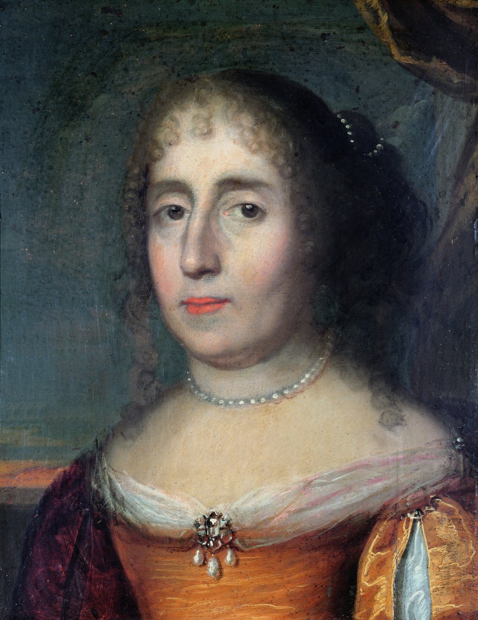 Retrato de Madame de Scudery de French School