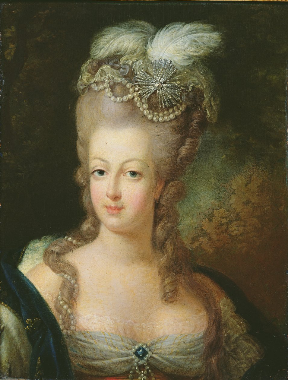 Retrato de Marie-Antoinette de Habsbourg-Lorraine (1755-93) de French School