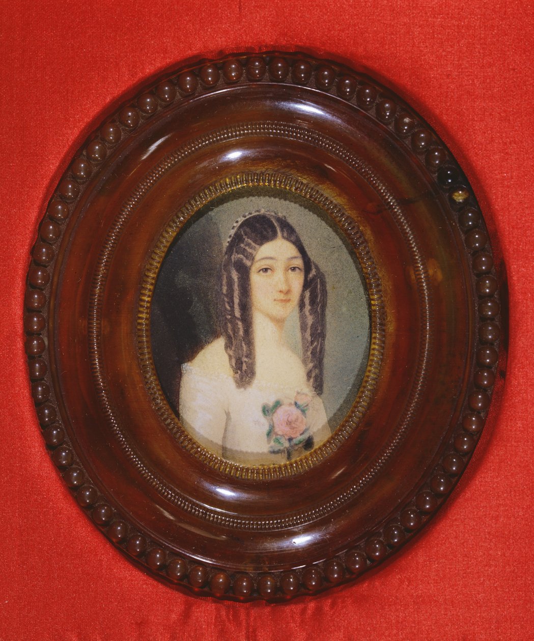 Retrato de Marie Duplessis (1824-1847) también conocida como La Dama de las Camelias, 1847 de French School