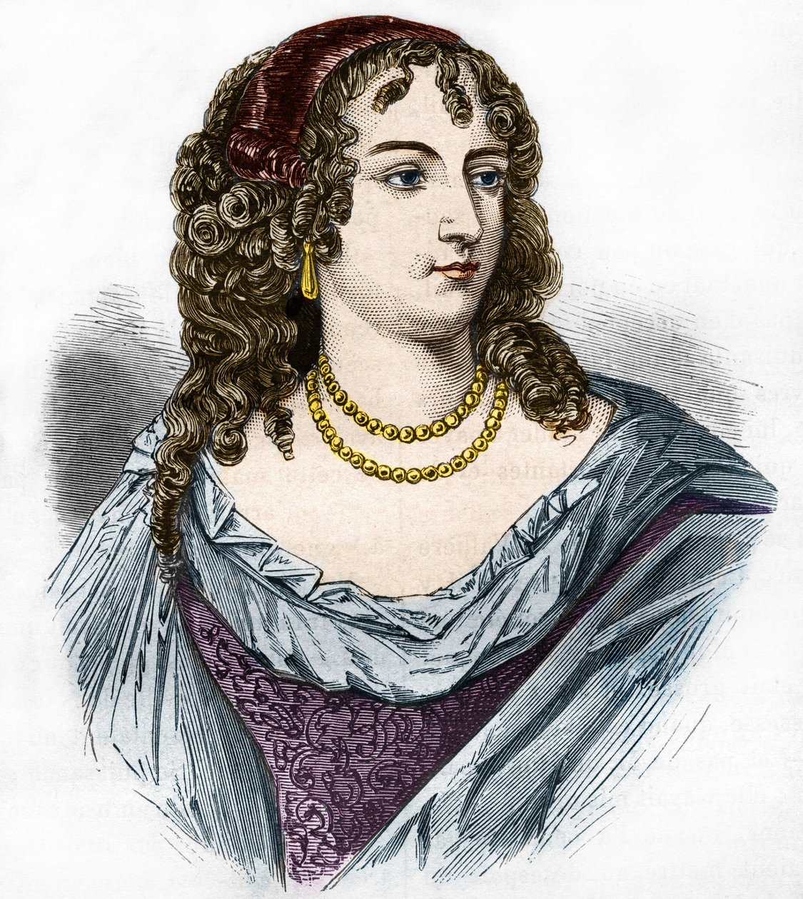 Retrato de Marion Delorme (Marie de Lon, Demoiselle de Lorme) de French School