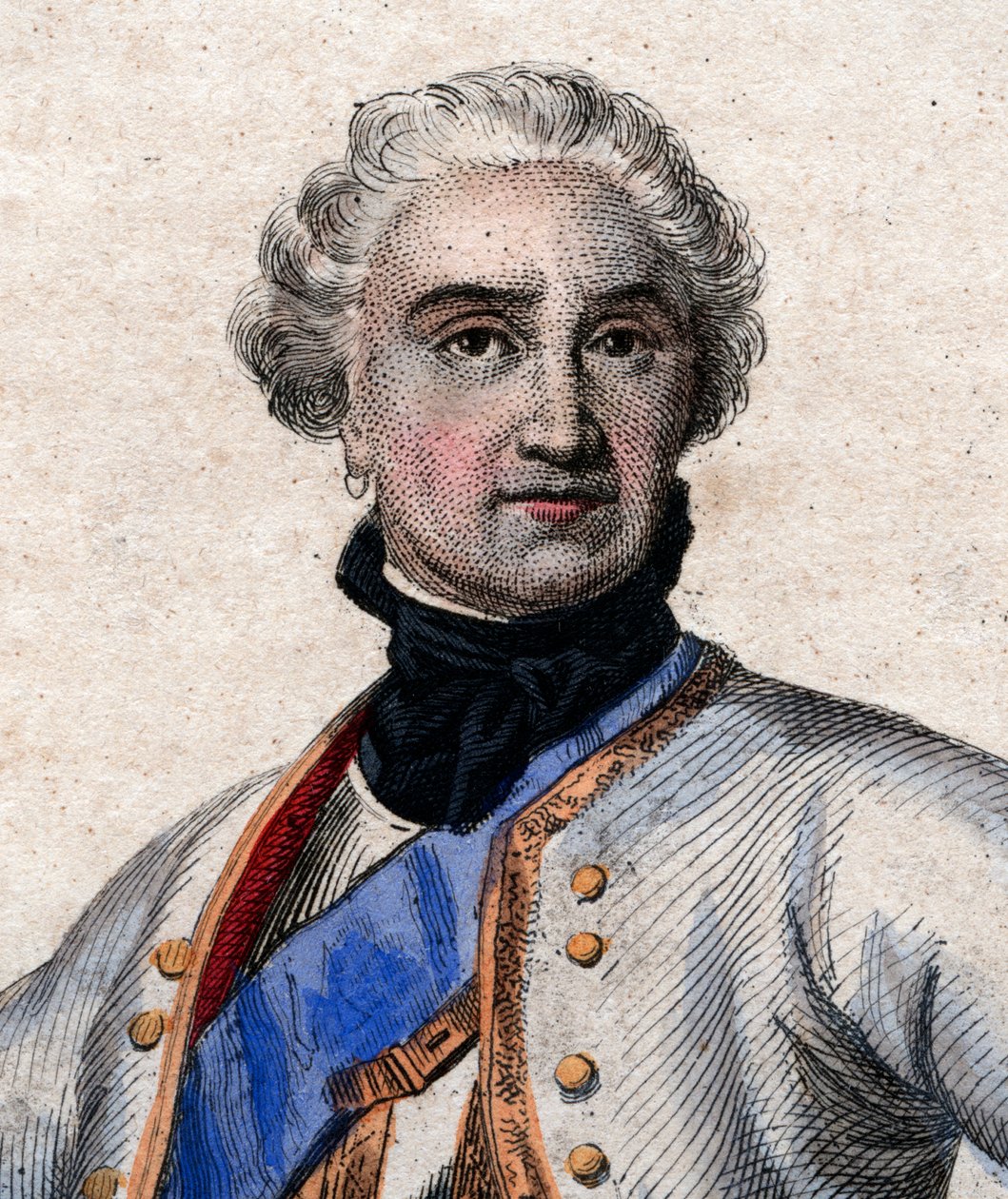 Retrato de Maurice de Saxe (1696-1750), militar alemán al servicio de Francia y Mariscal General de Francia de French School