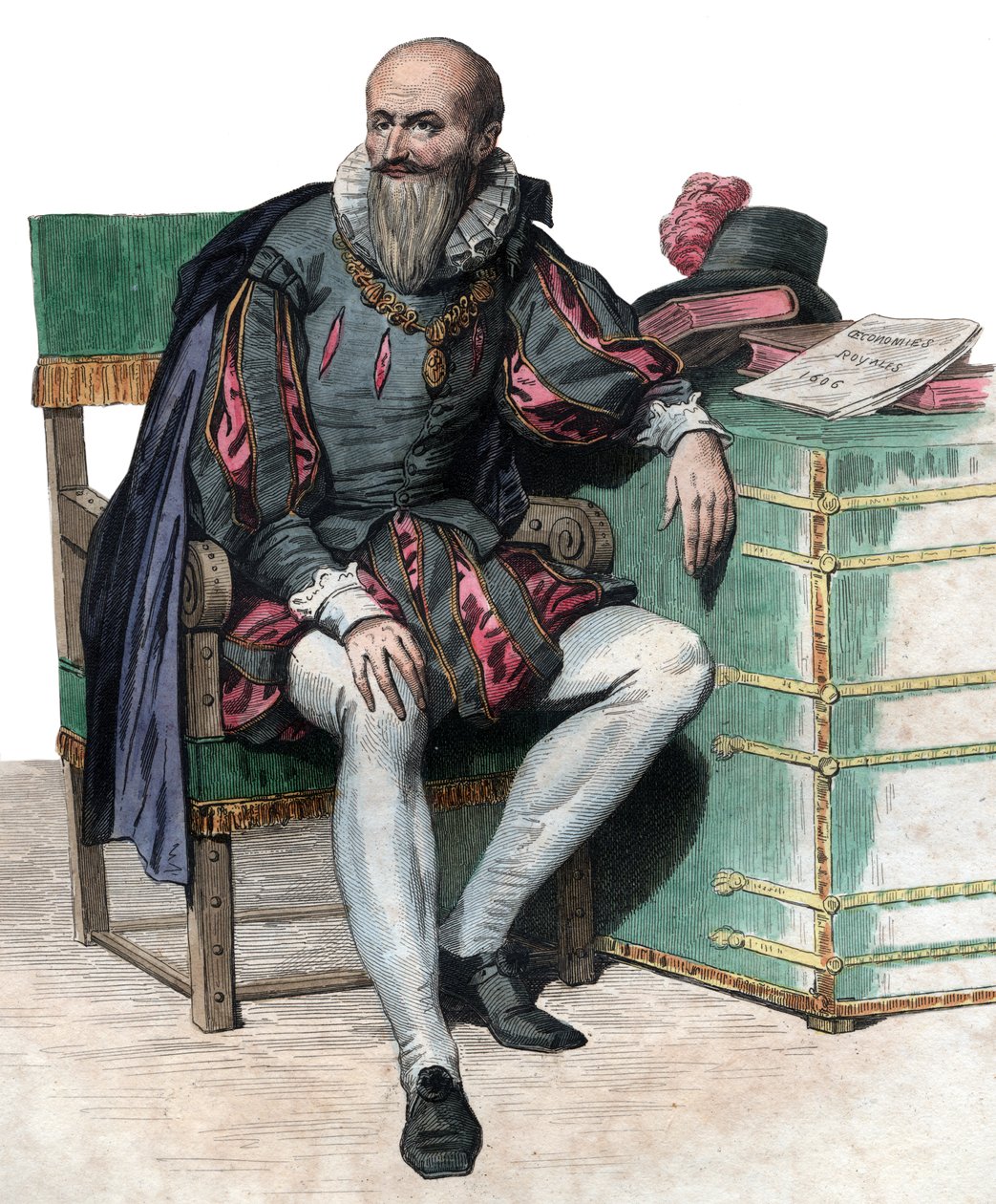 Retrato de Maximilien de Béthune, Duque de Sully (1559-1641), soldado y ministro francés de French School