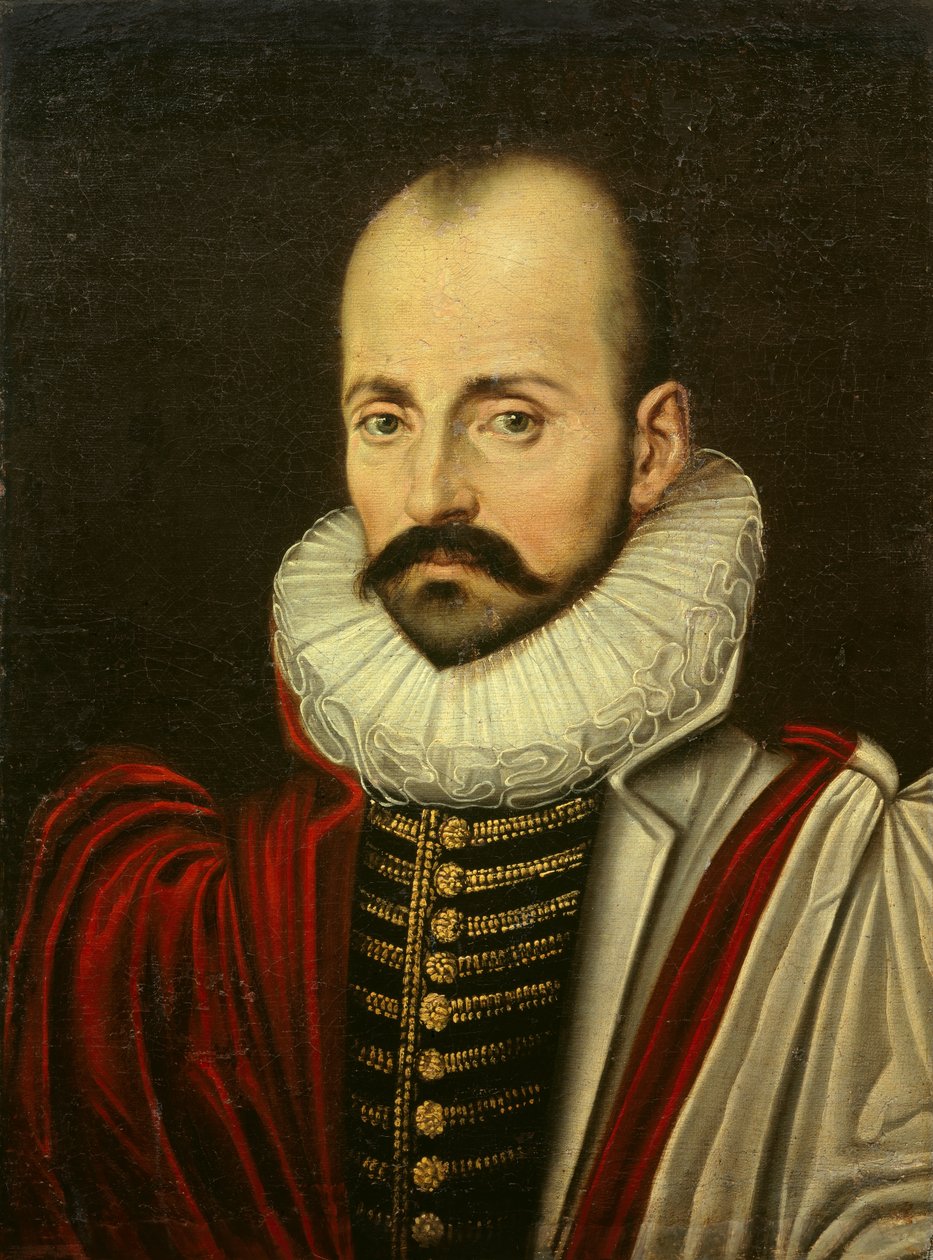 Retrato de Michel Eyquem de Montaigne (1533-1592), filósofo humanista francés de French School