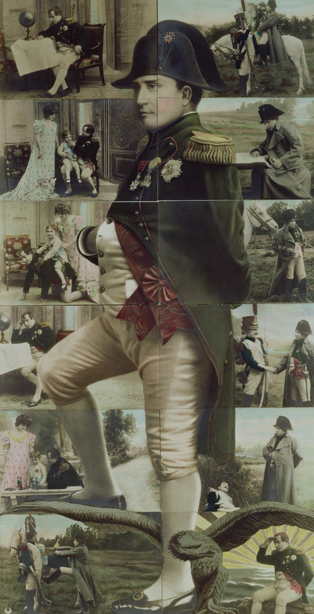 Retrato de Napoleón Bonaparte (1769-1821) y escenas de su vida, siglo XIX-XX de French School