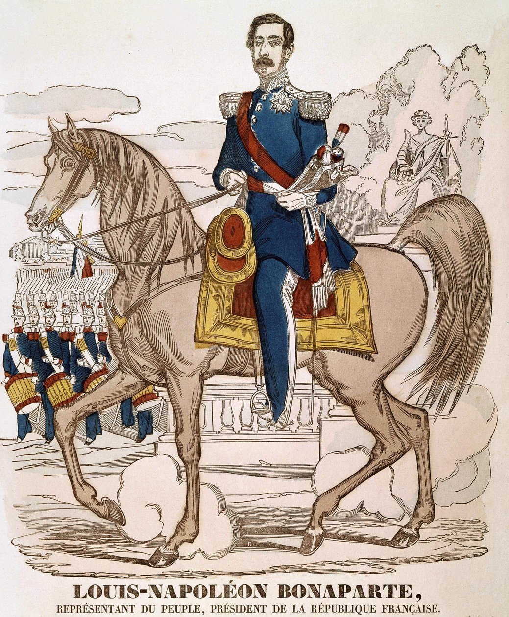 Retrato de Napoleón III - representante del pueblo, Presidente de la República Francesa (Charles Louis Napoleón Bonaparte) (1808 - 1873) de French School