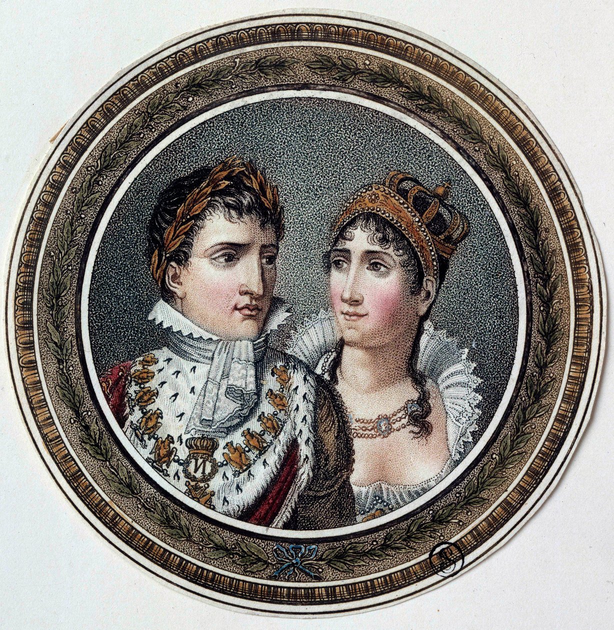 Retrato de Napoleón I (1769-1821) y Josefina de Beauharnais (1763-1814) de French School
