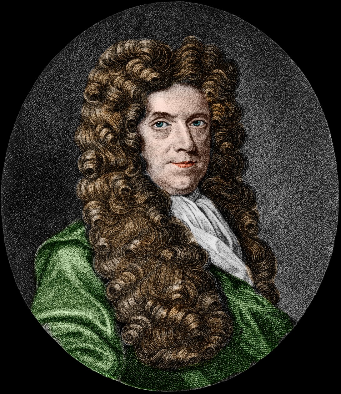Retrato de Neremiah Grew (1641-1721), botánico inglés de French School