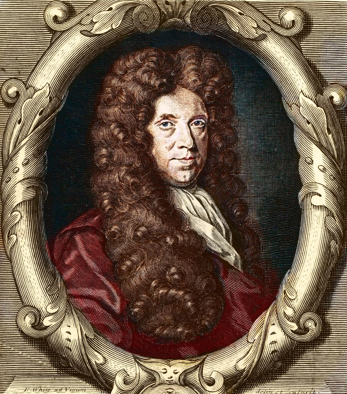 Retrato de Neremiah Grew (1641-1721), botánico inglés de French School