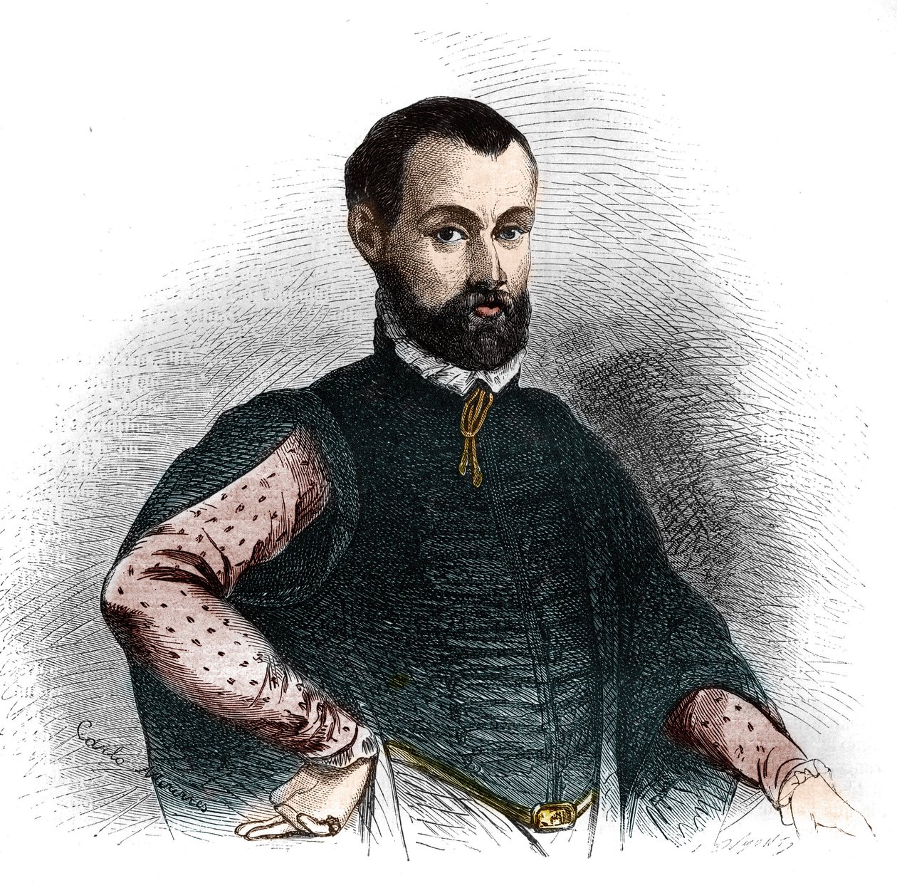 Retrato de Niccolò di Bernardo dei Machiavelli (Nicolás Maquiavelo) de French School