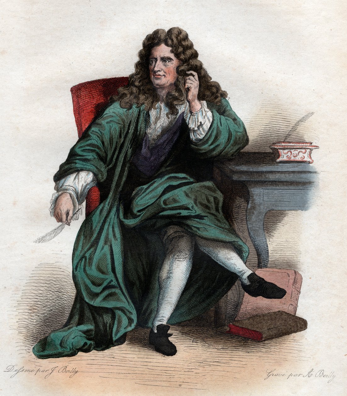 Retrato de Nicolás Boileau Despréaux (1636-1711), poeta y crítico francés. de French School