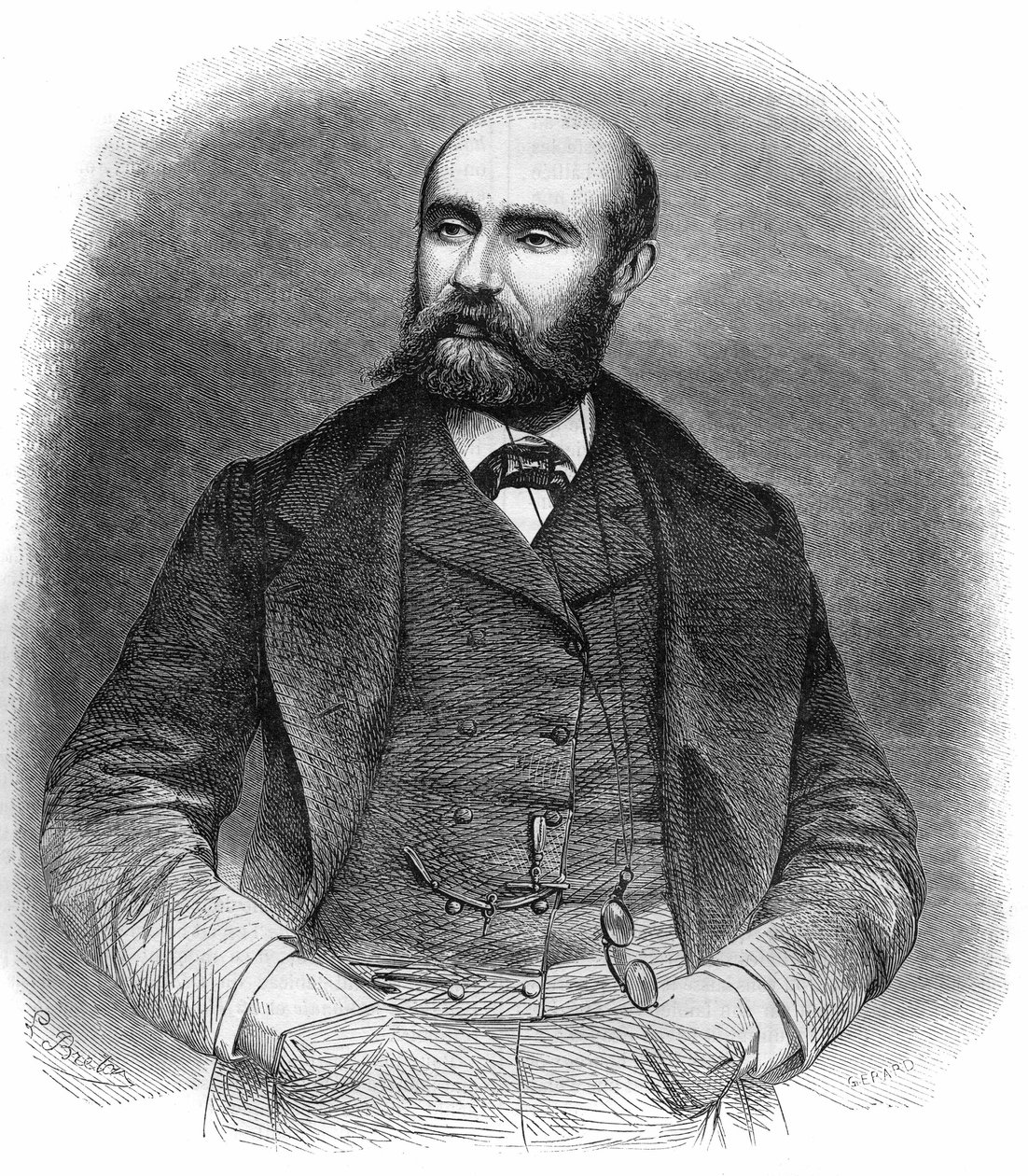 Retrato de Paul Henry Corintin Feval (Paul Feval padre) de French School